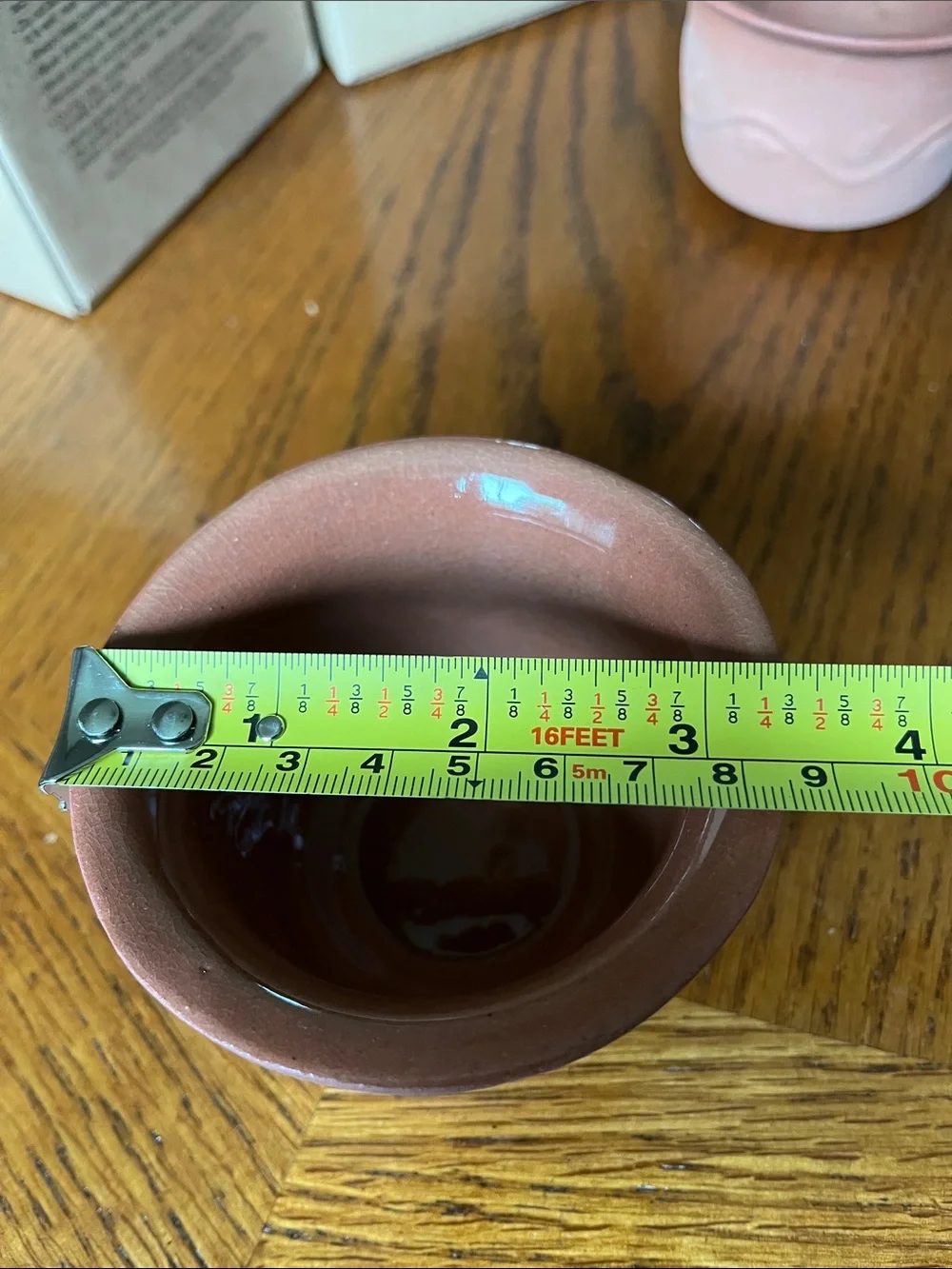 Avon Raspberry-Scented Ceramic Votive Pair in Terracotta